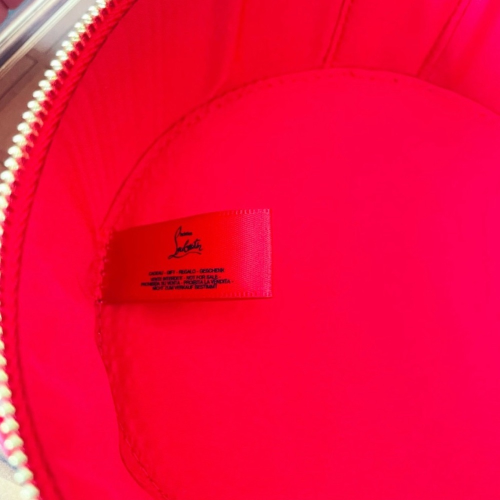 Christian Louboutin‎ Top Handle Round Makeup Zip Case - Picture 4 of 5